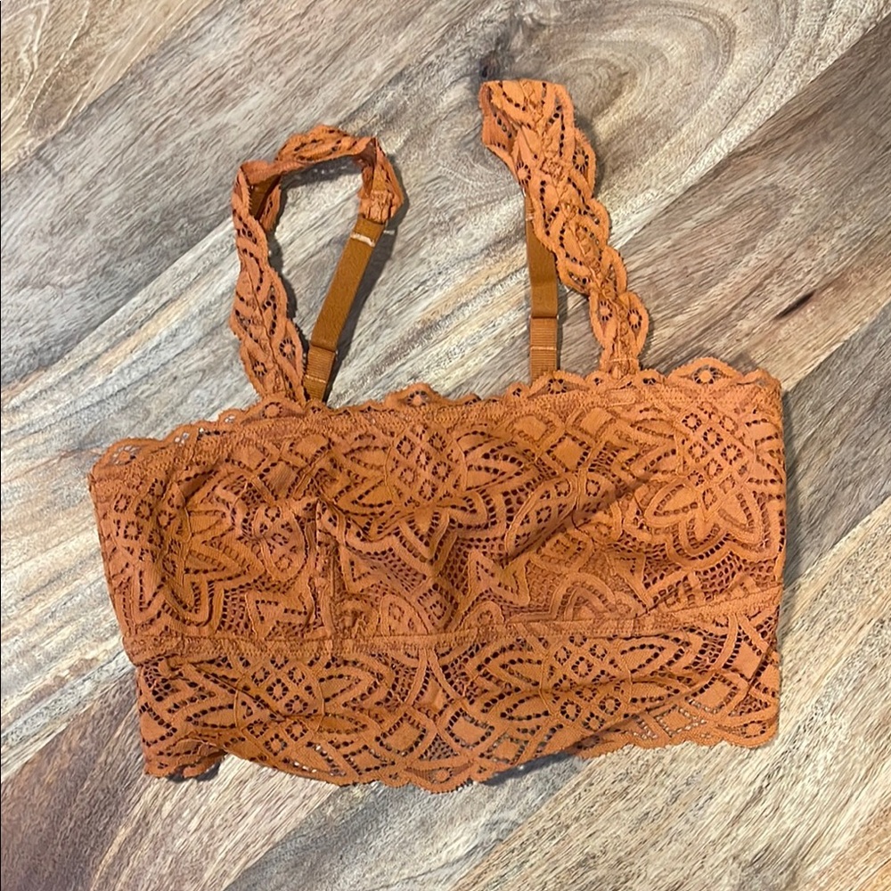 Lace Bralette in Orange